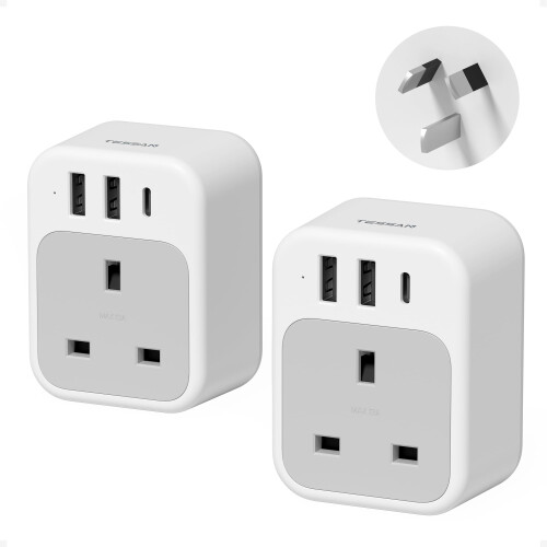 UK to Australia Plug Adapter 2 Pack, TESSAN Austra