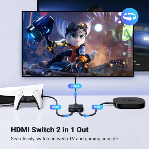 UGREEN HDMI Switch 4K@60Hz, Bi-directional HDMI Sp 1