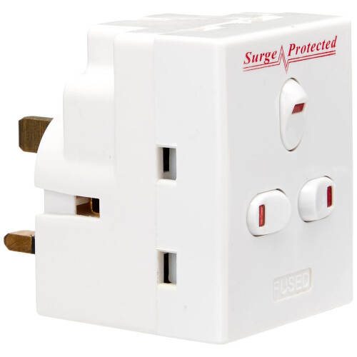 Status STATUS 3 Way Multi Plug Adapter | UK 3 Pin Multi P 1