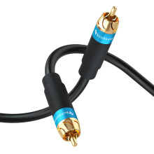 BlueRigger RCA Audio Subwoofer Cable (5M, Dual Shi