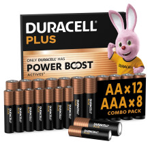 DURACELL Plus AA & AAA Batteries (Combo pack of 20