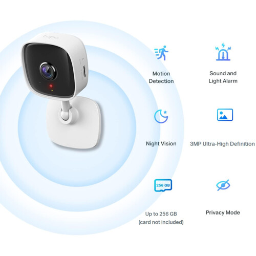 Tapo C110 2K 3MP Indoor Camera House Security, WiF 1