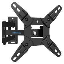 BONTEC TV Wall Bracket for 13-42 Inch LED LCD OLED Flat & Curved TVs up to 20KG, Full Motion Articulating Mount with Tilt, Swivel, Extension, Max VES