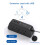 Black 3M Extension Cable, Extension Lead with 6 Wa 2