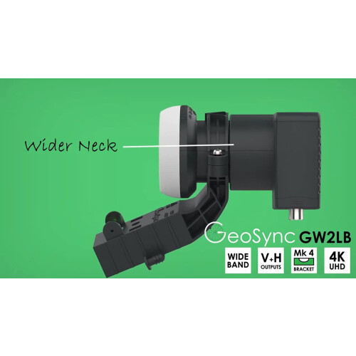 GeoSync Wideband LNB for Satellite Dish Freesat 4K 2