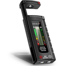 AKIELO+ Digital Battery Tester – Easy Read LCD Dis