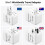 Universal Travel Adapter with USB C, Hotimy Travel 2