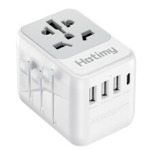 Universal Travel Adapter with USB C, Hotimy Travel