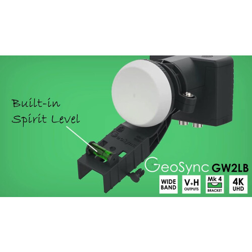 GeoSync Wideband LNB for Satellite Dish Freesat 4K 1