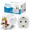 Aigostar 2 Pack EU to UK Adapter - Euro Schuko 2 P 1