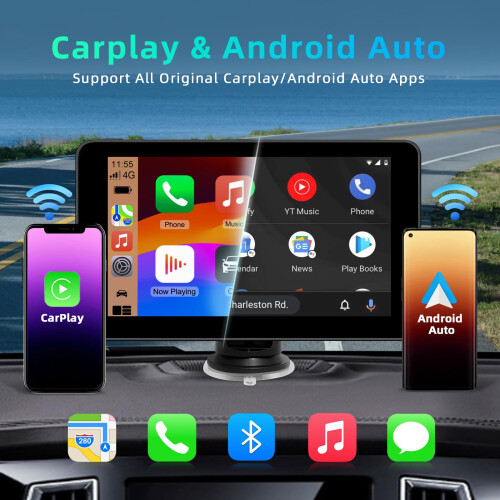 7 Inch Apple Car Play Screen Android Auto Screen, 1