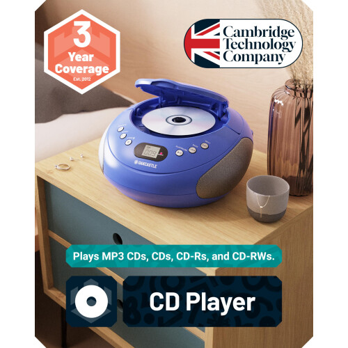 Portable Bluetooth CD Boombox with FM radio | CD, 1