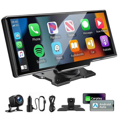 10.26 Inch Wireless Apple Carplay Screen for Car,