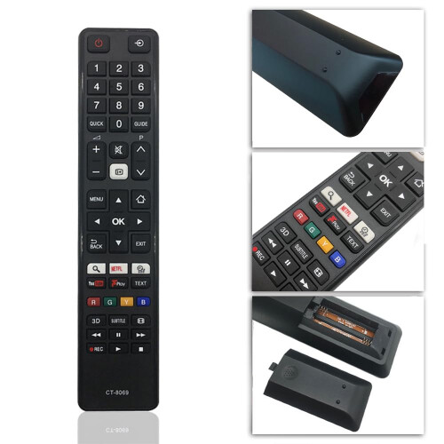 Replacement TOSHIBA Remote Control for Toshiba LCD LED Smart TV - No Setup Needed 1