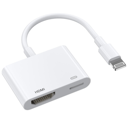 [Apple MFi Certified] Lightning to HDMI Adapter,10