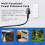 TISDLIP Long 10M Extension Socket Black Extension 2