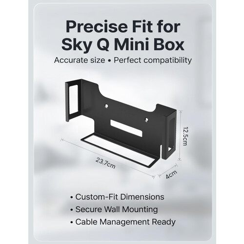 Alfheim Wall Mount for Sky Q Mini Box, Stainless S 2
