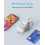 Travel Extension Lead, BEVA Power Strip with Retra 6