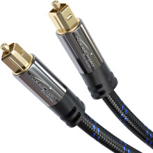 TOSLINK Cable, optical audio cable Nylon braided –