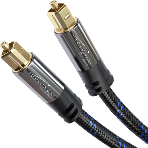 TOSLINK Cable, optical audio cable Nylon braided –