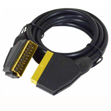 Status 2m Scart Lead, 21‑Pin, Gold‑Plated Cable wi