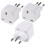 3-Pack UK to BRAZIL Plug Adapters Brazil Power Con 1
