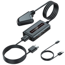 EASYCEL Female Scart to HDMI Converter, Support 4
