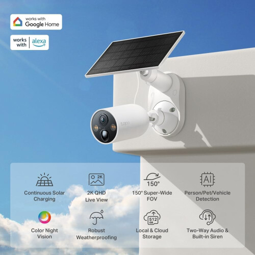 Tapo TC85 KIT 2K QHD Security Camera Outdoor Wirel 2