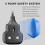 TISDLIP Long 10M Extension Socket Black Extension 6