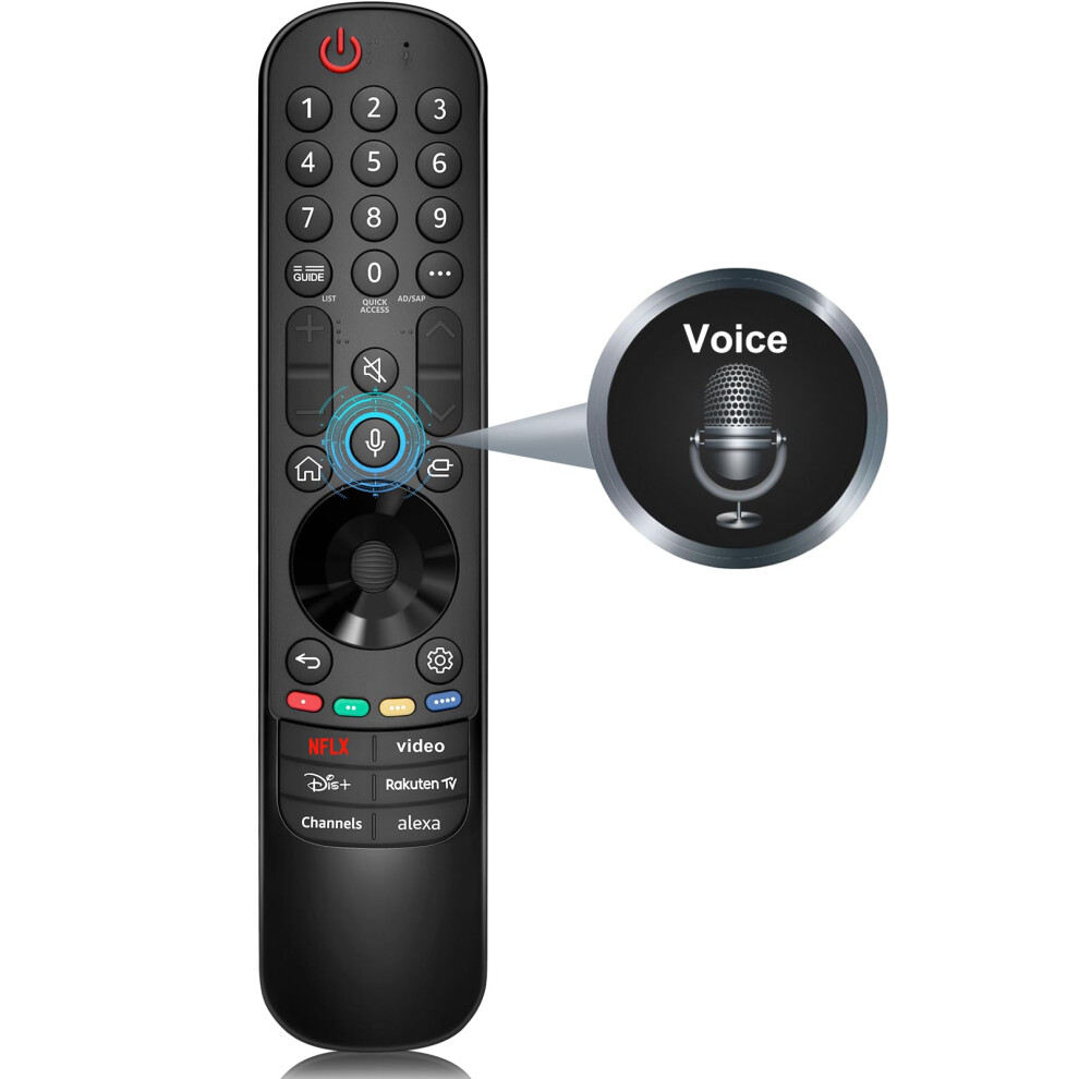 Voice Magic Remote Control For Lg Tv, Replacement 33316703