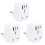 [3 Pack] UK to European Plug Adapter with 3 USB Po 1