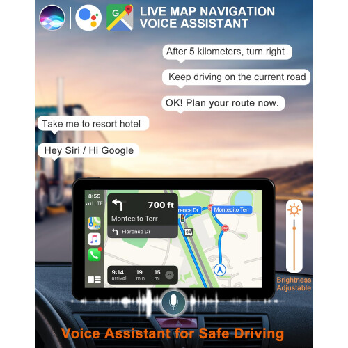 Aonerex Wireless Apple CarPlay Android Auto Screen 2