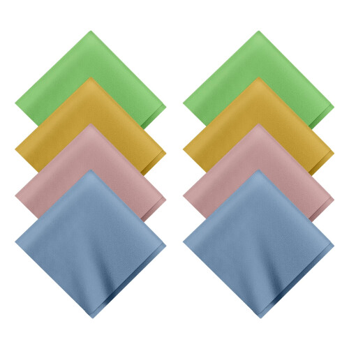 Henyall Microfiber Glasses Cleaning Cloth,8pcs Thi