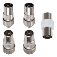 Gunwon 5 PCS aerial connectors,2x Female & 2x Male