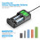 POWXS 18650 battery charger LCD Universal Intellig 2