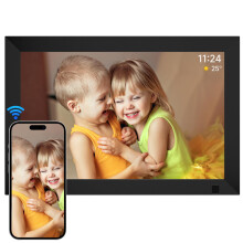 AHOWAI 64GB Digital Photo Frame WiFi, 10.1 Inch 12