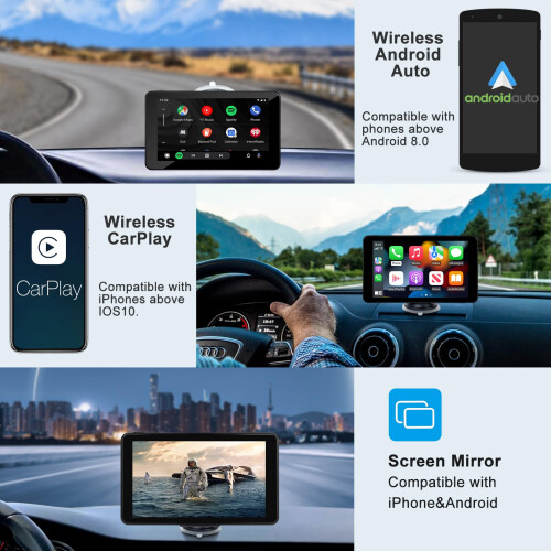 Aonerex Wireless Apple CarPlay Android Auto Screen 1