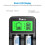 POWXS 18650 battery charger LCD Universal Intellig 4
