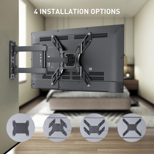 Perlegear TV Wall Bracket for 26-60 Inch Flat & Cu 1