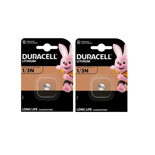 Duracell 2X Duracell CR 1/3N 2L76 CR11108 With Lithium (2 B