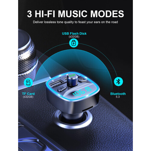 Mohard Bluetooth Car Adapter, Bluetooth FM Transmi 2