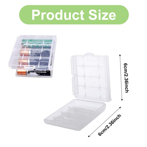 NAYAGOGO 9 Pcs Clear Plastic Cell Battery Storage 1