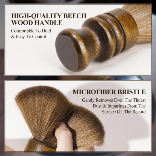 NiHome Vinyl Record Cleaning Brush, Anti-Static So 2
