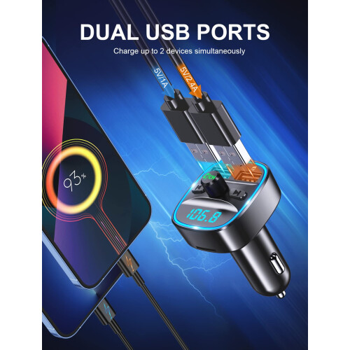Mohard Bluetooth Car Adapter, Bluetooth FM Transmi 1