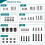 Digank TV Bracket Screw, 68pcs Mounting Screws, M4 2