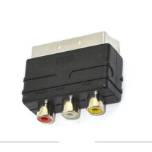 RUITROLIKER 3RCA to Scart Converter Compatible for