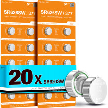 5Plus 20-Pack LR626 377 SR626SW AG4 1.55V Button C