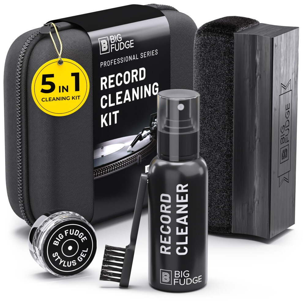 Big Fudge Vinyl Record Cleaning Kit - 5-In-1 Incl. 19748726