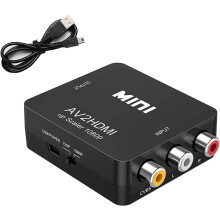 RCA to HDMI Adapter, AV to HDMI Converter, 1080P t