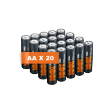AA Batteries pack of 20 by PeakPower 10Year Shelf